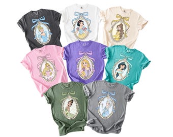Disney Princess Shirt, Disney Princess Characters Shirt, Disney Girl Trip Shirt, Disneyland Shirt, Disney Princess Matching Tee