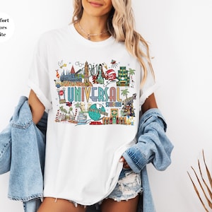 Camiseta vintage retro de Universal Studios, Camiseta de Universal Studios, Camiseta de viaje familiar a Universal, Camiseta de Universal, Camiseta de Universal Florida, imagen 2