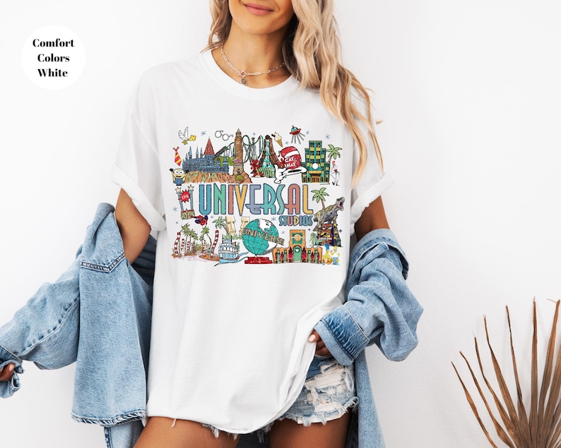 Camiseta vintage retro de Universal Studios, Camiseta de Universal Studios, Camiseta de viaje familiar a Universal, Camiseta de Universal, Camiseta de Universal Florida, imagen 2