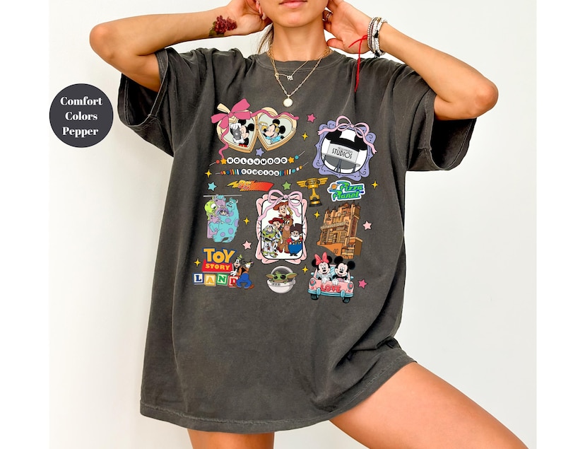 Camiseta de Disney Hollywood Studios, camiseta de Mickey y sus amigos, camiseta de Hollywood Studios, camiseta de vacaciones familiares de Disney, camiseta de colores cómodos, camiseta de Disneyworld imagen 5