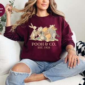 Walt Disney World Winnie The Pooh Co Est 1926 Sweatshirt, Winnie The Pooh And Friends Sweatshirt, Pooh & Friends Magic Kingdom Sweatshirt, image 5