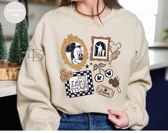 Disney Mickey Checkered Sweatshirt, Vintage Mickey Sweatshirt, Disney Mouse Sweatshirt, Disney Family Trip Shirt, Disney Magical Park Hoodie