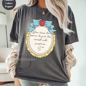 Comfort Colors Disney Princess Shirt, Disneyworld Shirt, Ariel Aurora Elsa Snow White Jasmine Belle Rapunzel Anna Alice ,Cinderella Shirt, image 6