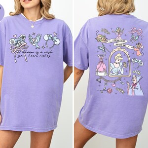 Comfort Colors Disney Coquette Bow Cinderella Shirt,Princess Shirt,Disney Girl Trip Shirt,Walt Disney World Shirt,Disneyland Vacation Shirt image 6