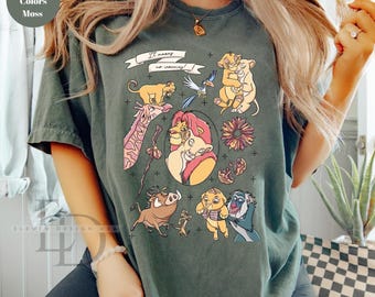Comfort Colors Hakuna Matata Shirt ,Simba and Nala Shirt ,Animal Kingdom Shirt, Disneyworld Shirt, Magic Kingdom Tee,Lion King Shirt,Disney