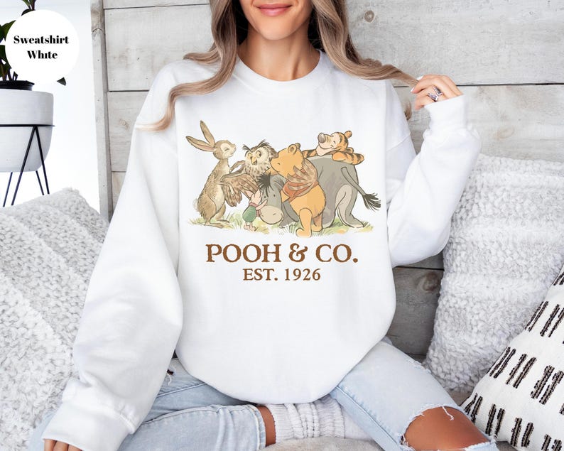 Walt Disney World Winnie The Pooh Co Est 1926 Sweatshirt, Winnie The Pooh And Friends Sweatshirt, Pooh & Friends Magic Kingdom Sweatshirt, image 6