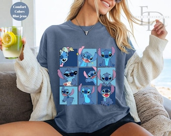 Comfort Colors Stitch Shirt, Disney Shirt, Disney Stitch Family Shirt, Stitch Disneyland Shirt,Disney Stitch Ohana Shirt,Disney Stitch Shirt