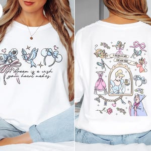 Comfort Colors Disney Coquette Bow Cinderella Shirt,Princess Shirt,Disney Girl Trip Shirt,Walt Disney World Shirt,Disneyland Vacation Shirt image 4