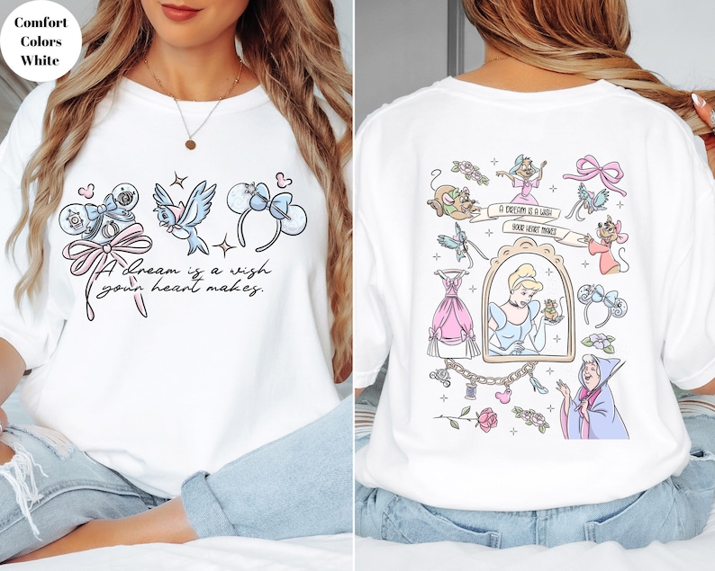 Comfort Colors Disney Coquette Bow Cinderella Shirt,Princess Shirt,Disney Girl Trip Shirt,Walt Disney World Shirt,Disneyland Vacation Shirt image 4
