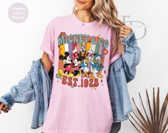 Mickey and Friends Shirt, Comfort Colors Shirts, Mickey Co Est 1928 Shirt,Disney Shirts Disney World Shirt, Mickey and Minnie,, Mickey Mouse