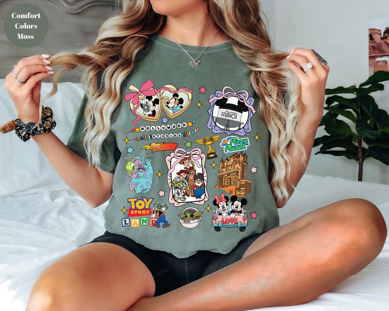 Camiseta de Disney Hollywood Studios, camiseta de Mickey y sus amigos, camiseta de Hollywood Studios, camiseta de vacaciones familiares de Disney, camiseta de colores cómodos, camiseta de Disneyworld imagen 6