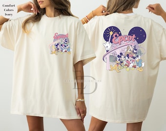 Disney Epcot 2026 Shirt, Disney Epcot Matching Shirt, Disney Family Matching Shirt, Mickey and Friends Shirt, Vintage Epcot Outfit Tee,
