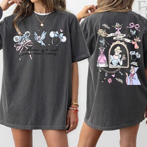 Comfort Colors Disney Coquette Bow Cinderella Shirt,Princess Shirt,Disney Girl Trip Shirt,Walt Disney World Shirt,Disneyland Vacation Shirt image 5