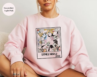 Sudadera Disney World 2026, sudadera de Mickey y sus amigos, sudadera con capucha Disney Family Trip, sudadera Disney a juego