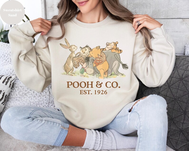 Walt Disney World Winnie The Pooh Co Est 1926 Sweatshirt, Winnie The Pooh And Friends Sweatshirt, Pooh & Friends Magic Kingdom Sweatshirt, image 2
