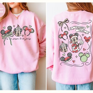 Sudadera navideña de Mickey de Disney, Sudadera navideña de Disney, Sudadera con capucha de Disneyland, Sudadera de la fiesta navideña de Mickey 2025, imagen 5