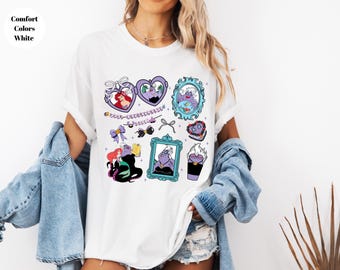 Coquette Bow Disney The Little Mermaid Princess Ariel Shirt, Disney Princess Shirt, Poor unfortunate soul shirt, Princess Matching Shirt,