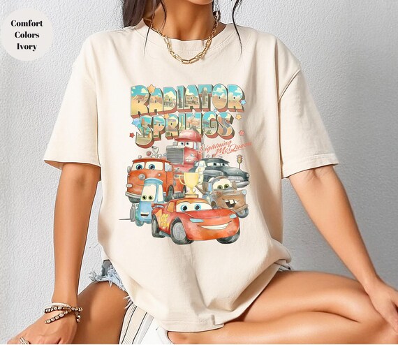 Radiator Springs Tee, Retro Lightning Mcqueen Shirt, Lightning Mcqueen Shirt, Rusteze Cars Shirt, Family Vacation Shirts ,