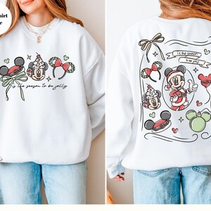 Sudadera navideña de Mickey de Disney, Sudadera navideña de Disney, Sudadera con capucha de Disneyland, Sudadera de la fiesta navideña de Mickey 2025, imagen 3