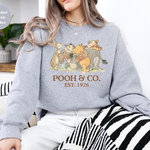 Walt Disney World Winnie The Pooh Co Est 1926 Sweatshirt, Winnie The Pooh And Friends Sweatshirt, Pooh & Friends Magic Kingdom Sweatshirt, image 3