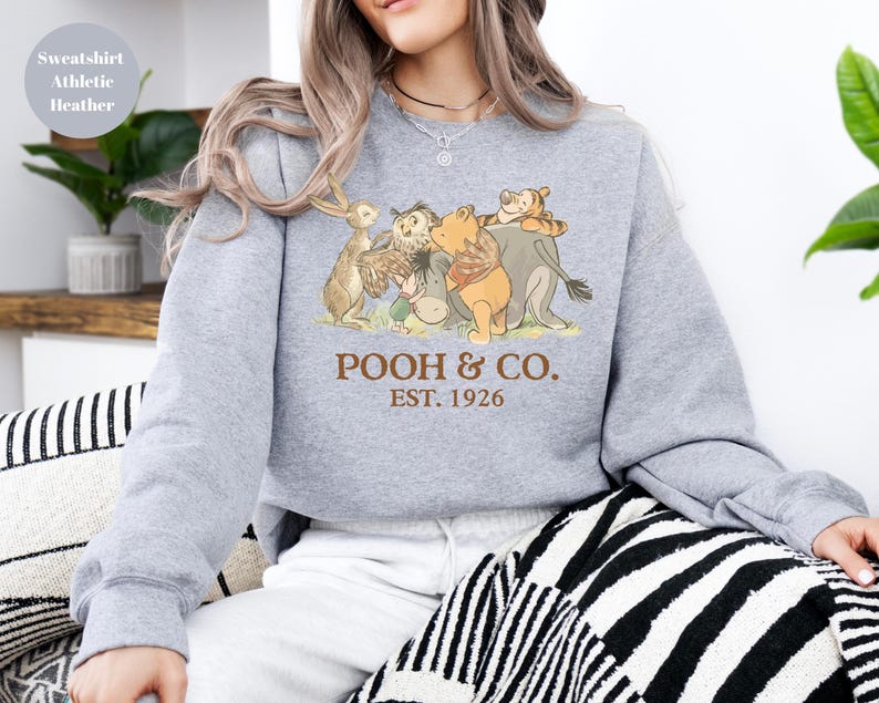 Walt Disney World Winnie The Pooh Co Est 1926 Sweatshirt, Winnie The Pooh And Friends Sweatshirt, Pooh & Friends Magic Kingdom Sweatshirt, image 3