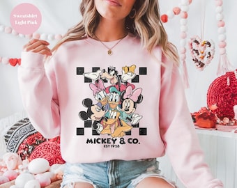 Mickey Co Est1928 Sweatshirt Mickey and Friends Sweatshirt,Disney Characters Hoody,Disney Magical Sweatshirt,Disney Sweatshirt,Womens Hoodie