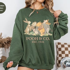 Walt Disney World Winnie The Pooh Co Est 1926 Sweatshirt, Winnie The Pooh And Friends Sweatshirt, Pooh & Friends Magic Kingdom Sweatshirt, image 1