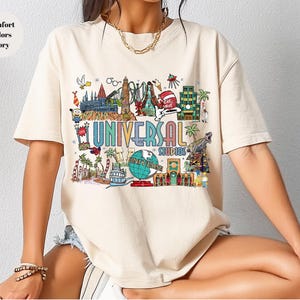 Camiseta vintage retro de Universal Studios, Camiseta de Universal Studios, Camiseta de viaje familiar a Universal, Camiseta de Universal, Camiseta de Universal Florida, imagen 1