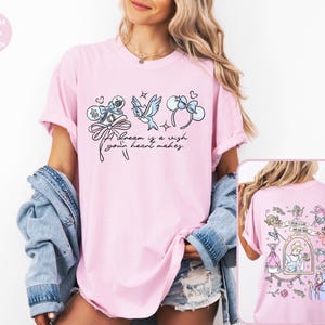 Comfort Colors Disney Coquette Bow Cinderella Shirt,Princess Shirt,Disney Girl Trip Shirt,Walt Disney World Shirt,Disneyland Vacation Shirt image 1