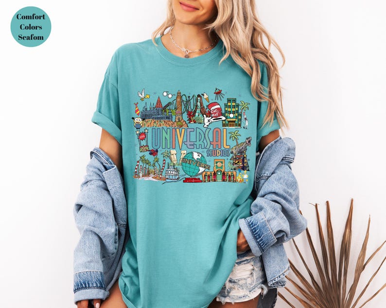 Camiseta vintage retro de Universal Studios, Camiseta de Universal Studios, Camiseta de viaje familiar a Universal, Camiseta de Universal, Camiseta de Universal Florida, imagen 5
