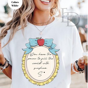 Comfort Colors Disney Princess Shirt, Disneyworld Shirt, Ariel Aurora Elsa Snow White Jasmine Belle Rapunzel Anna Alice ,Cinderella Shirt, image 8