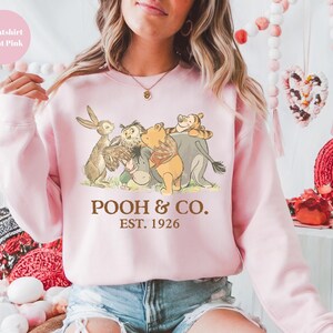 Walt Disney World Winnie The Pooh Co Est 1926 Sweatshirt, Winnie The Pooh And Friends Sweatshirt, Pooh & Friends Magic Kingdom Sweatshirt, image 4