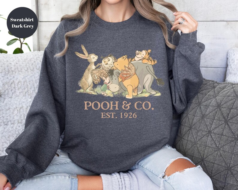 Walt Disney World Winnie The Pooh Co Est 1926 Sweatshirt, Winnie The Pooh And Friends Sweatshirt, Pooh & Friends Magic Kingdom Sweatshirt, image 7