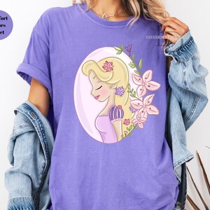 Comfort Colors Disney Princess Shirt, Disneyworld Shirt, Ariel Aurora Elsa Snow White Jasmine Belle Rapunzel Anna Alice ,Cinderella Shirt, image 3
