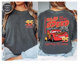 95 Lightning McQueen shirt, Disney Cars Movie Shirt, Magic Kingdom Shirt, Disney Road Speed Tee, Load Fast Tee