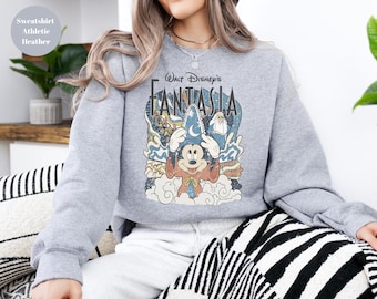 Disney Fantasia Sweatshirt, Mickey Shirt, Mickey Sweatshirt, Disney Sweatshirt, Fantasia Hoodie, Disney Trip Gift Sweatshirt, Mickey Hoodie