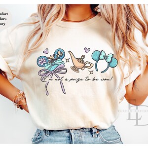 Camiseta Comfort Colors de princesas Disney, camiseta de Disneyworld, Ariel Aurora Elsa Blancanieves Jazmín Bella Rapunzel Anna Tiana, camiseta de Cenicienta, imagen 5