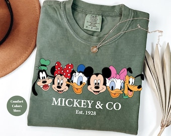 Mickey and Friends Shirt, Comfort Colors Shirts, Mickey Mouse Shirt, Disney World Shirt, Mickey and Minnie, Disney Shirts, Mickey Mouse