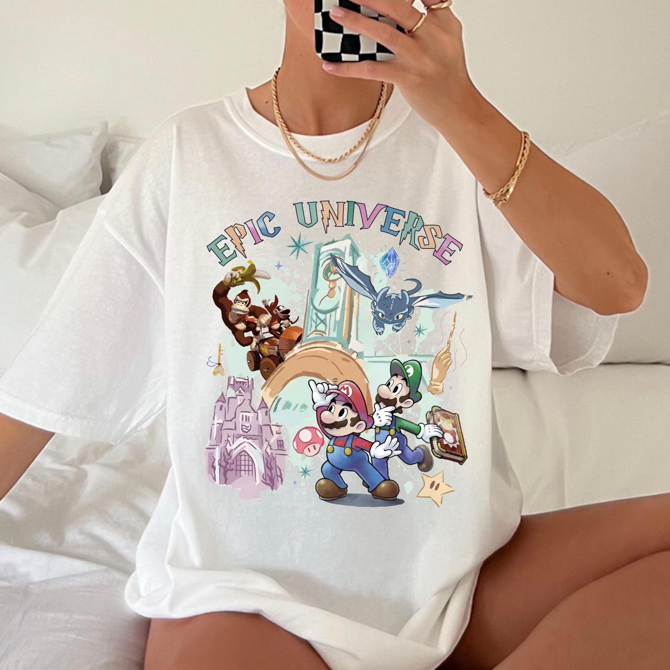 Comfort Color® Epic Universe Shirt Orlando Park Epic Universe Shirt ,Coquette Bow Mario Baby Shirt