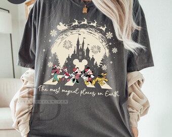 Comfort Colors Disney Mickey Friends Christmas Shirt, Disney Christmas Shirt ,Christmas Party Shirt,Disney Xmas Shirt,Christmas Season Shirt