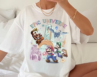 Comfort Color® Epic Universe Shirt Orlando Park Epic Universe Shirt ,Coquette Bow Mario Baby Shirt