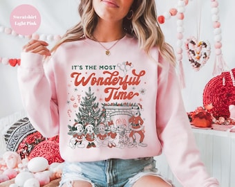 The Most Wonderful Time of The Year Disney Christmas Sweatshirt, Disney Christmas Shirt,Mickey Friends Christmas Sweatshirt,Disney Hoodie