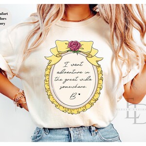 Comfort Colors Disney Princess Shirt, Disneyworld Shirt, Ariel Aurora Elsa Snow White Jasmine Belle Rapunzel Anna Alice ,Cinderella Shirt, image 5