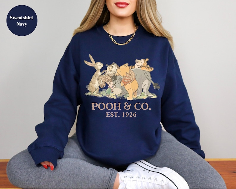 Walt Disney World Winnie The Pooh Co Est 1926 Sweatshirt, Winnie The Pooh And Friends Sweatshirt, Pooh & Friends Magic Kingdom Sweatshirt, image 8