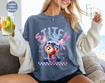 Comfort Colors Disney Stitch Shirt,Disney Shirt, Stitch Disneyland Shirt, Disney Stitch Ohana Shirt, Disney Stitch Family Shirt,Stitch Shirt
