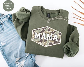 Camo Mama Sweatshirt,Gift for Mothers Day Sweatshirt, Mom Sweatshirt, Mama Shirt, Mothers Day Sweatshirt,Mama Hoodie,Old Camo Mom Sweatshirt