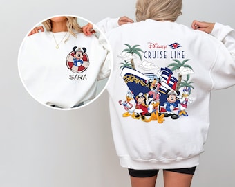 Disney Cruise Vacation Sweatshirt, Family Trip 2025,Mickey and Friends Matching Sweater,Cruise Disney Vacation, Disney Family Cruise Hoodies
