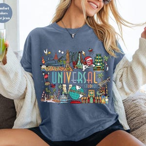 Camiseta vintage retro de Universal Studios, Camiseta de Universal Studios, Camiseta de viaje familiar a Universal, Camiseta de Universal, Camiseta de Universal Florida, imagen 4