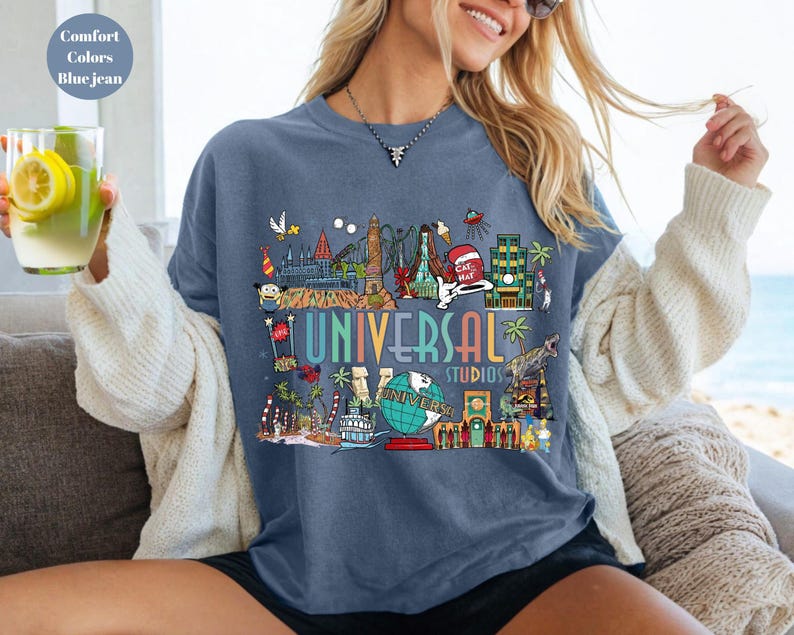 Camiseta vintage retro de Universal Studios, Camiseta de Universal Studios, Camiseta de viaje familiar a Universal, Camiseta de Universal, Camiseta de Universal Florida, imagen 4