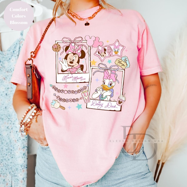 Comfort Colors Minnie And Daisy Best Friend Forever Shirt,Girls Trip Shirt,Family Matching Shirt, Magical Kingdom Shirt, Disney World Shirt,